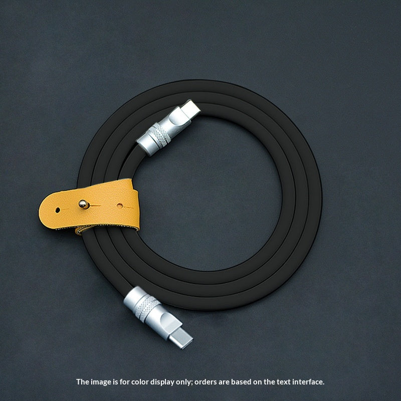 PD Fast-charging Dual-head Ultra-soft Silicone Data Cable