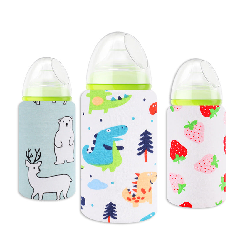 Baby Baby Bottle Insulation Cover USB Portable Thermal Bag Thickened Feeding Bottle Cover