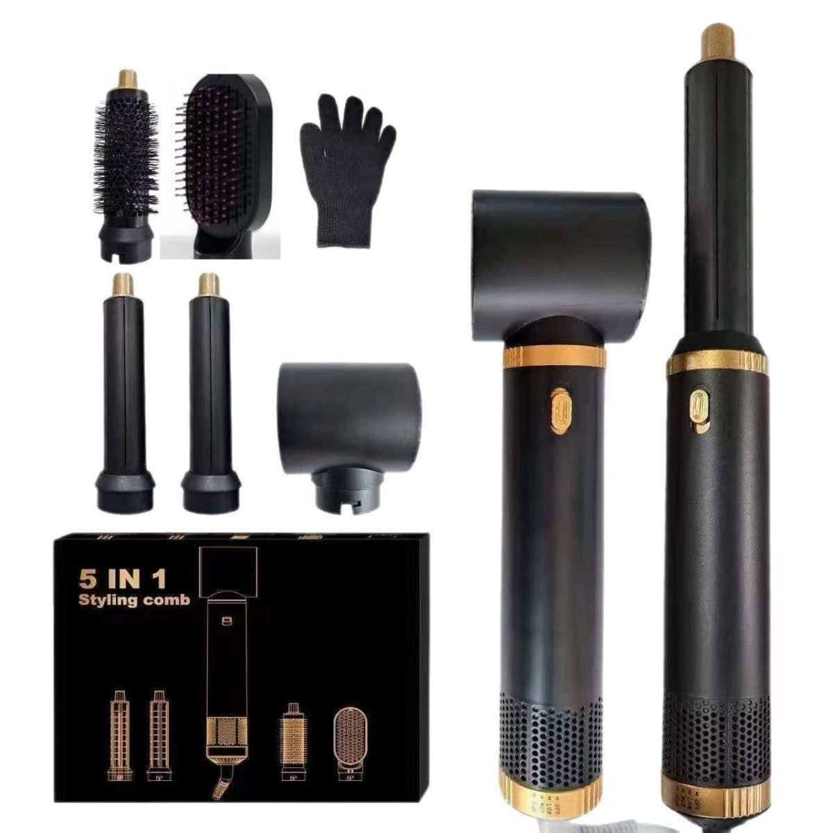 Cross-border Hair Dryer And Curling Iron Multi-Functional Five-in-One