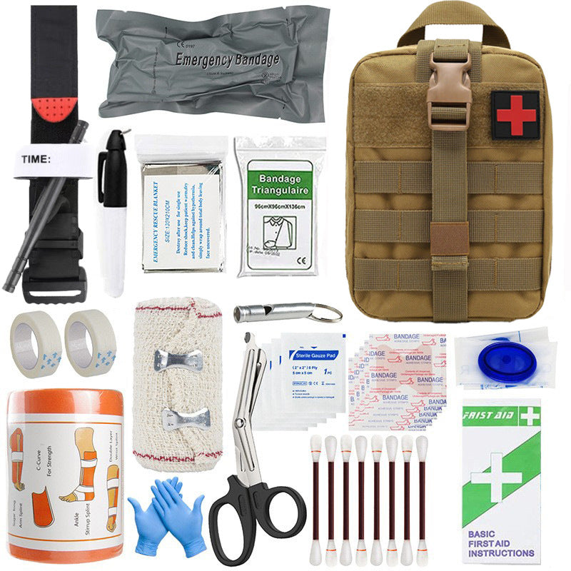 Outdoor Travel First-Aid Gear Survival Tool Kit