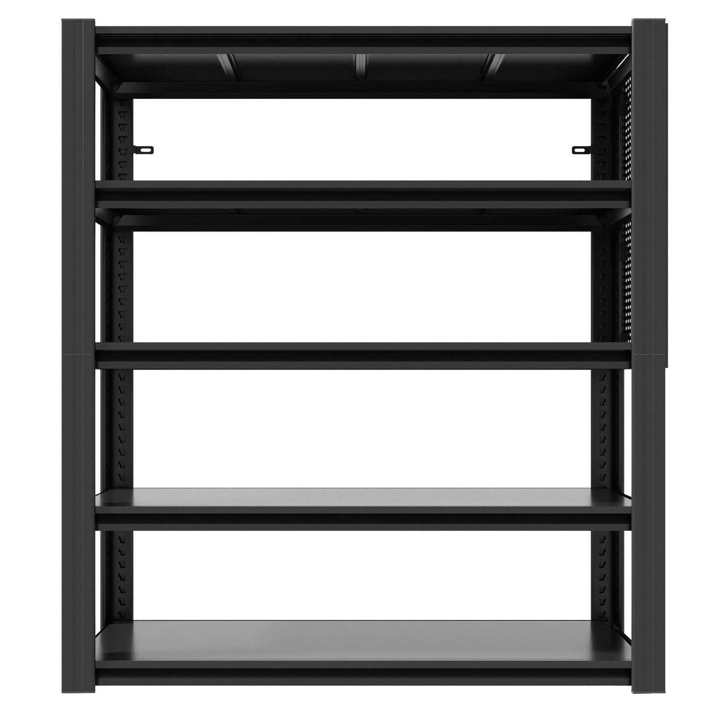 72 H 5-Tier Adjustable Heavy-Duty Shelving With Pegboard, Industrial Storage Rack For Garage, Warehouse, Office, Kitchen - 23.6 D X 47.2 W X 72 H