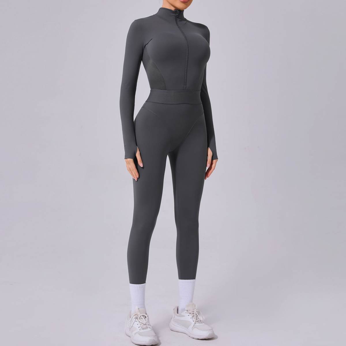 Women's Yoga Jumpsuit Tight Mesh On Both Sides