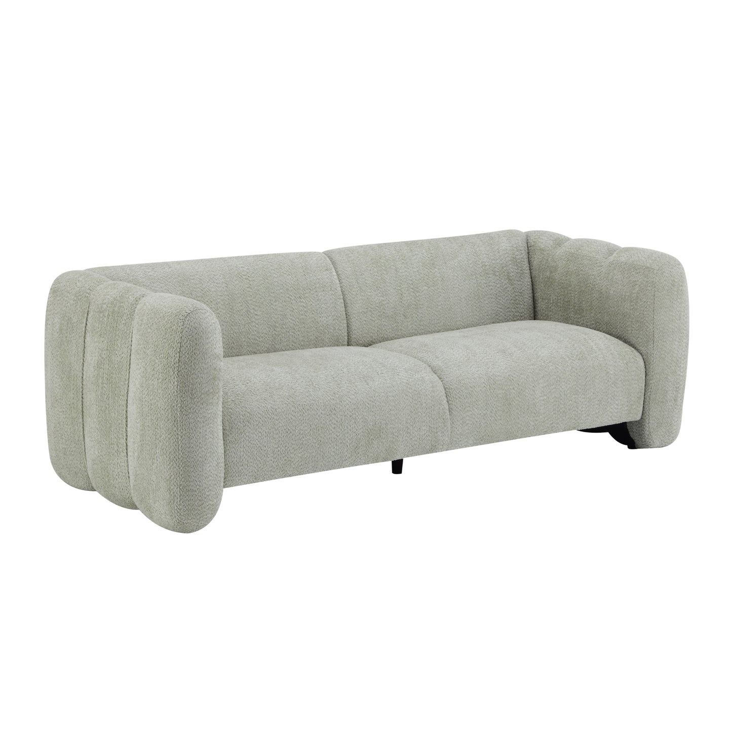 Tonson 83  3-Seater Sofa,Wave Design, Living Rooms,Bedrooms,Apartment Office,Light Green