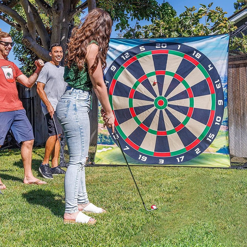 Huge Golf Darts Game Mat-Chip & Stick Kit Golf Game-Indoor Outdoor Gift