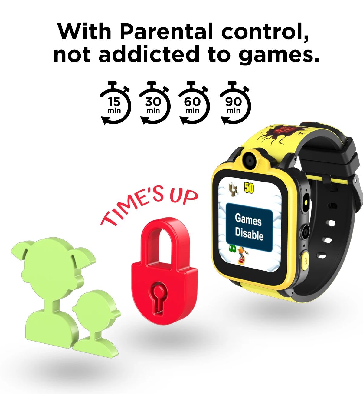Multifunctional Children's Touch Screen Positioning Game Smart Watch