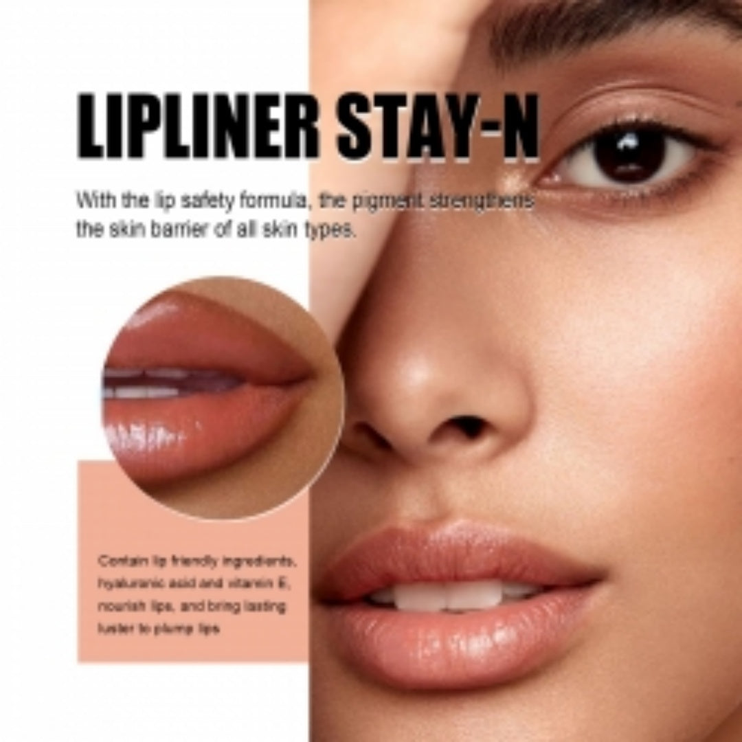 OUHOE Peel Lip Liner, Plump Lip Lines Show Lip Color Without Makeup Peeling Lip Liner