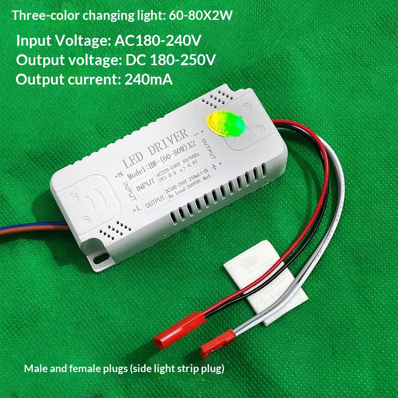 LED Segmented Tri-color Dimmable Crystal Lamp, Constant Current Transformer Lamp Accessories, Rectifier.