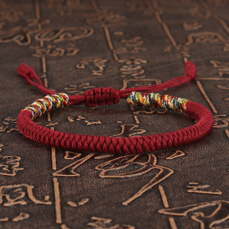 Best Seller In Europe And America Handmade Woven Jin Gang Knot Red Rope Bracelet
