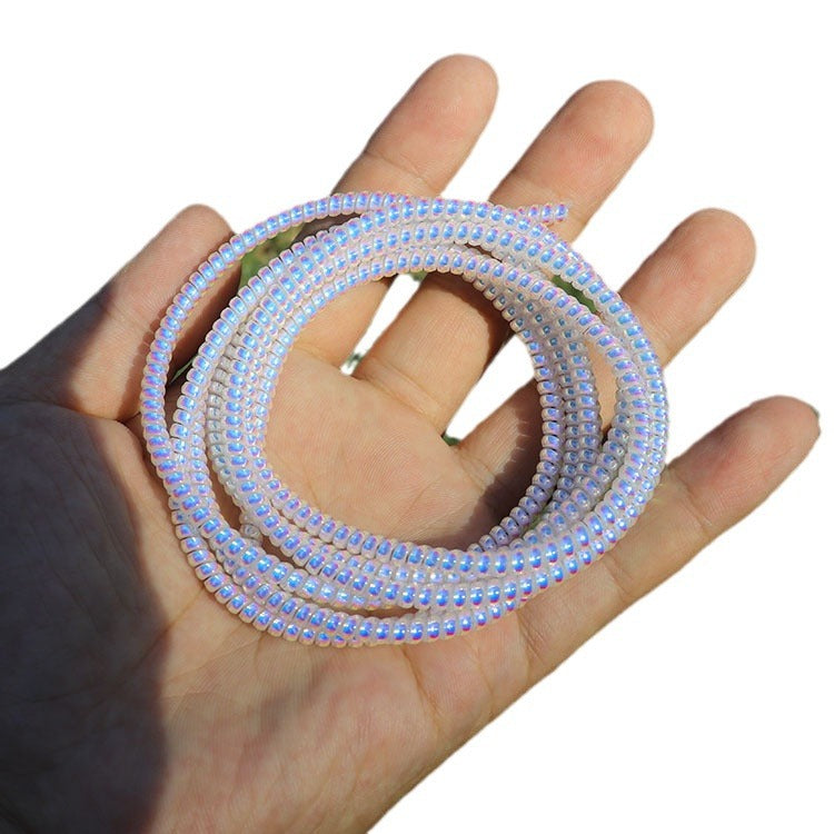 Laser Mobile Phone Charging Cable Winding Spring Rope Protective Case