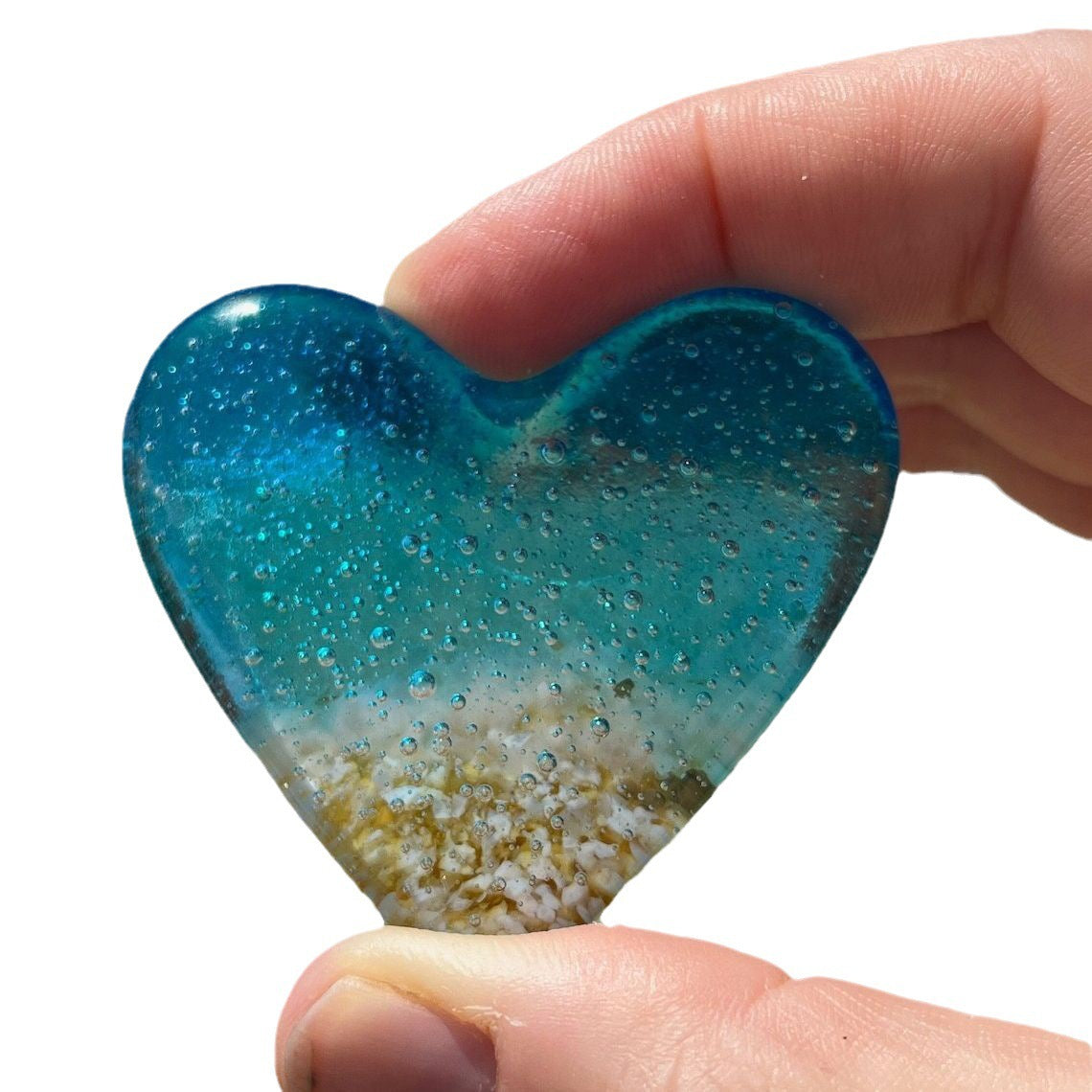 Glass Beach Pocket Heart-shaped Best Gift