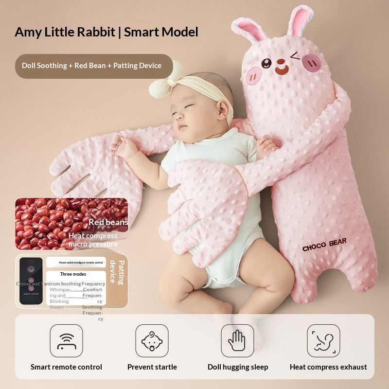 Smart Baby Soothing Device With Lullabies Anti-Jerk Long Pillow For Co-Sleeping