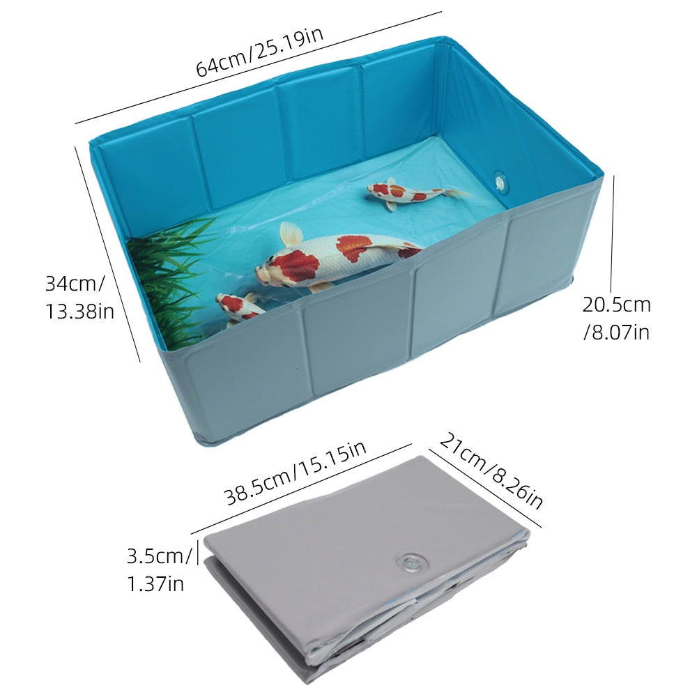 PVC Square Foldable Bath Tub For Cats And Dogs
