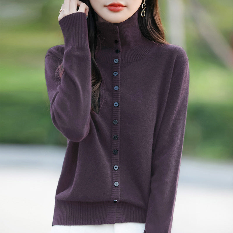Women's Korean-style Loose Knitted Long Sleeves Sweater Coat