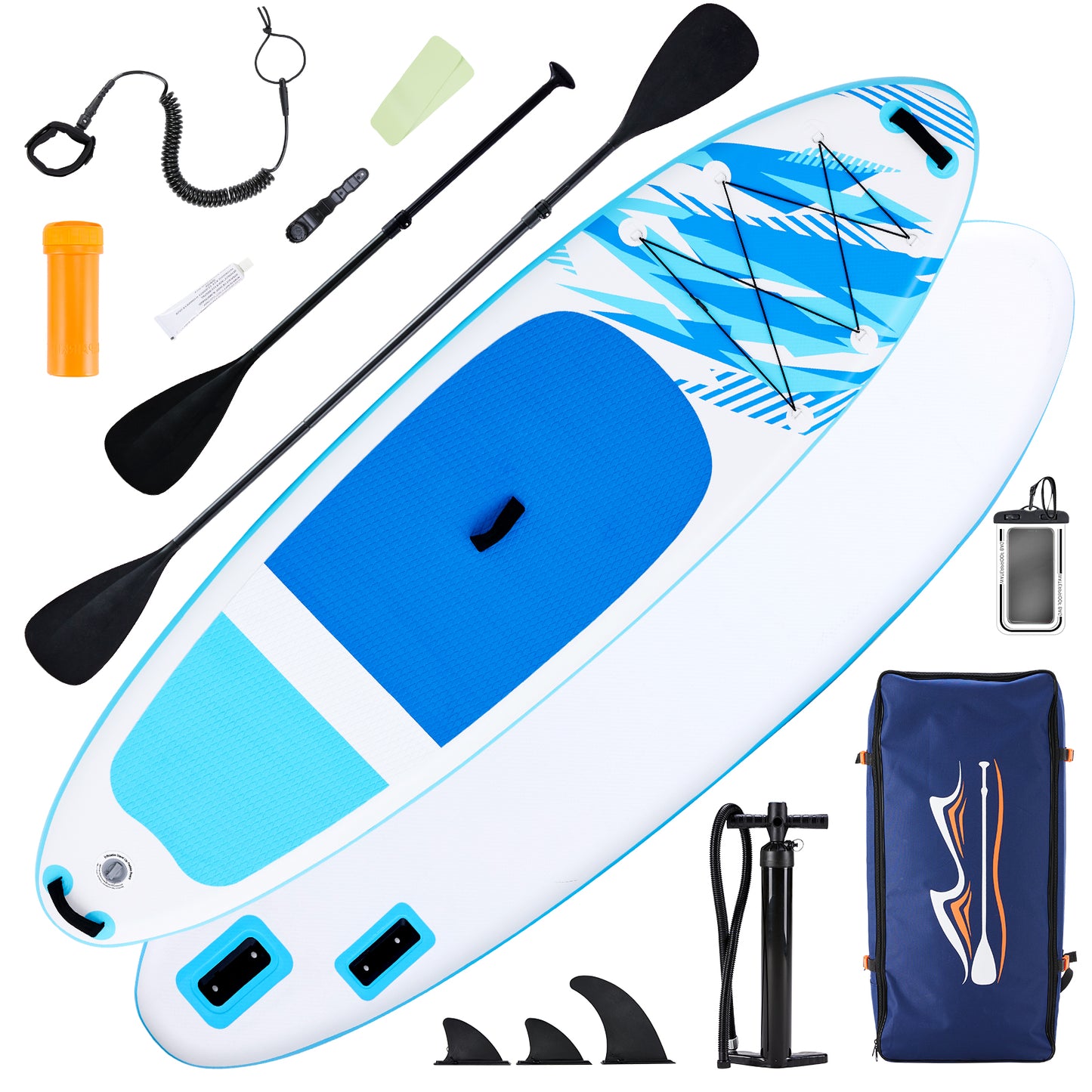 An Inflatable Stand-up Kayak, Equipped With Anti-slip Deck, Durable High-quality Materials And Complete Kayak Accessories.