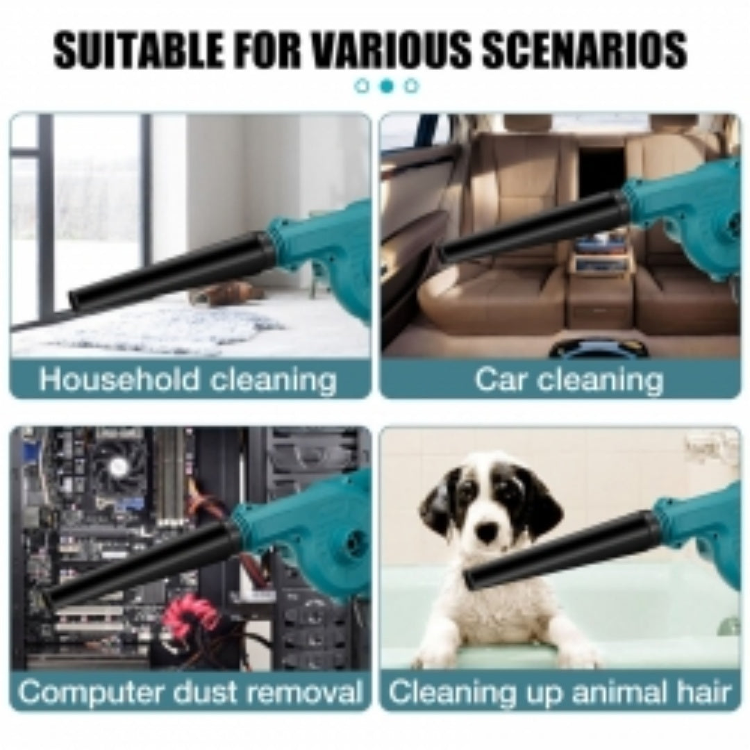 2-in-1 Cordless Electric Leaf Blower Home Car Dust Remove Vacuum Cleaner-One Electric And One Charging Blower -dual-use