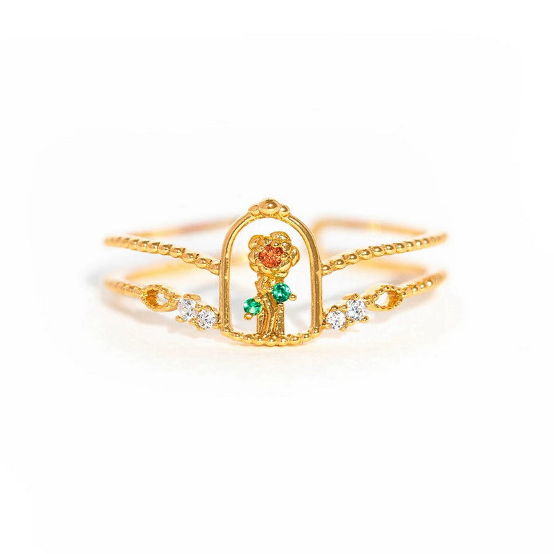 Design Fairy Tale Beauty And Beast Little Princess Ring Color