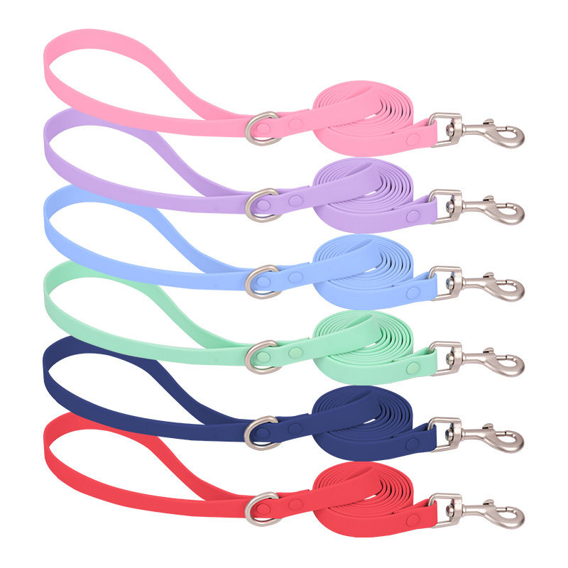 Macaron Color Pet Waterproof And Stain Resistant Silicone Pulling Rope