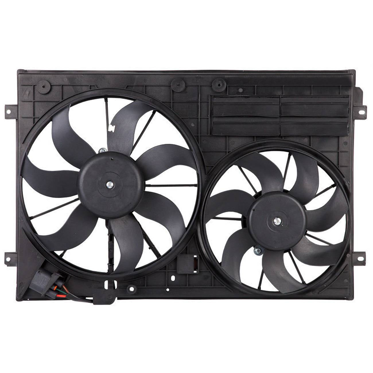 Radiator Cooling Fan Assembly For VW Golf Jetta CC Eos Passat Tiguan 1K0121205AJ