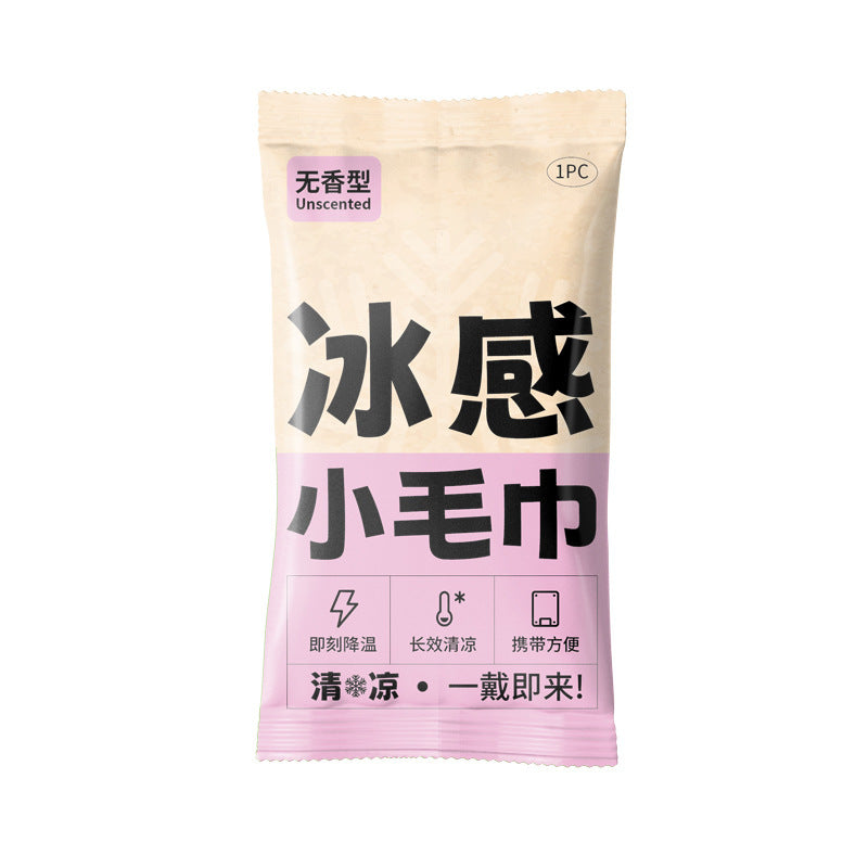 Ice-Feel Small Towel Summer Cooling Wet Wipes
