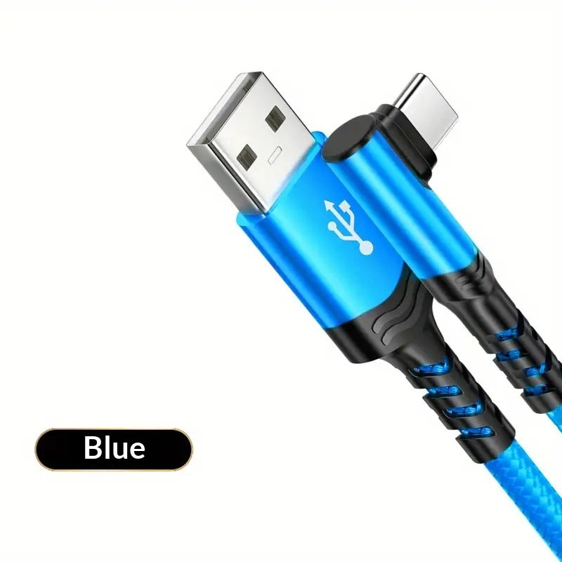 Extended Bent Head Phone Charging Cable