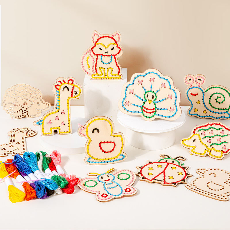 Handmade Embroidery Rope Game Thinking Hand-eye Coordination Educational Toys