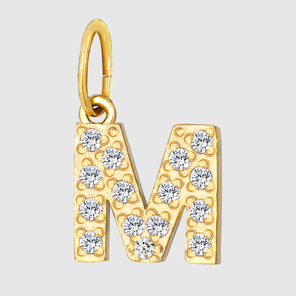 1 Piece 304 Stainless Steel Zircon Ion Plating 14K Gold Real Plated Letter Number Polished Stretch Adjustable Pendant DIY Jewelry Accessories