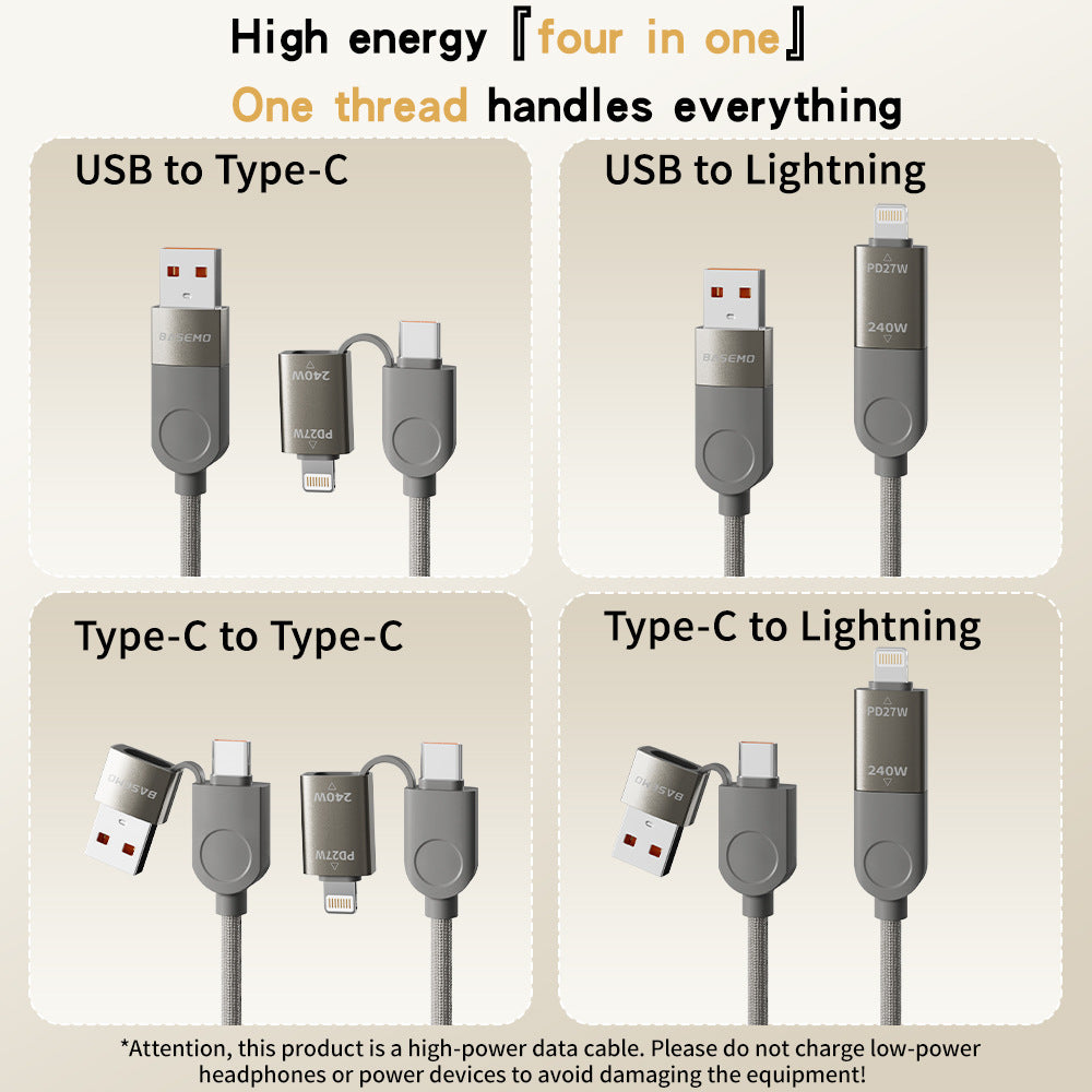 PD Fast Charging 16-Strand Fast Charging Data Cable
