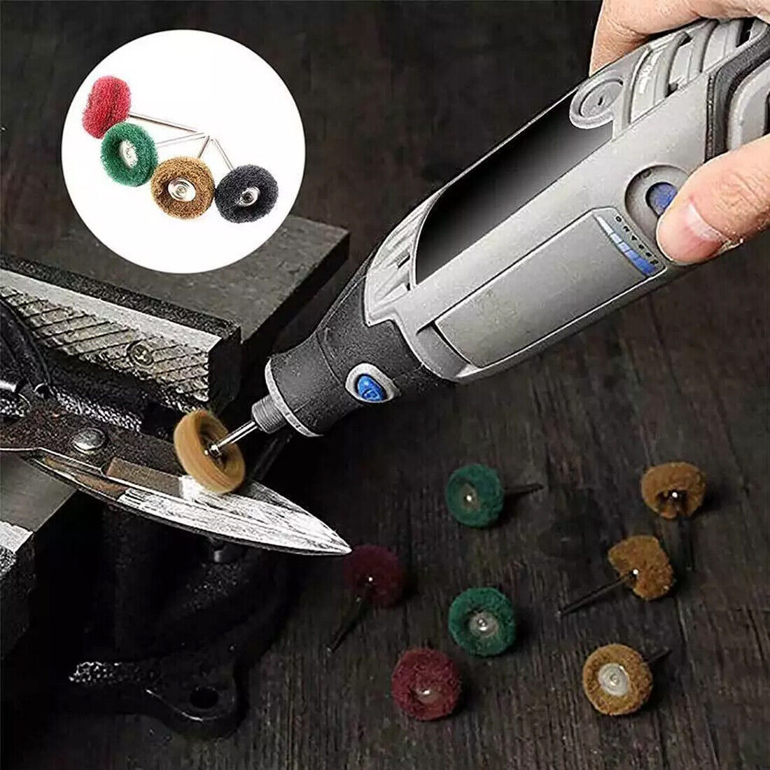 80X Wheel Buffing Polishing Set For Dremel Rotary Tool Bits Accessories Kits Set