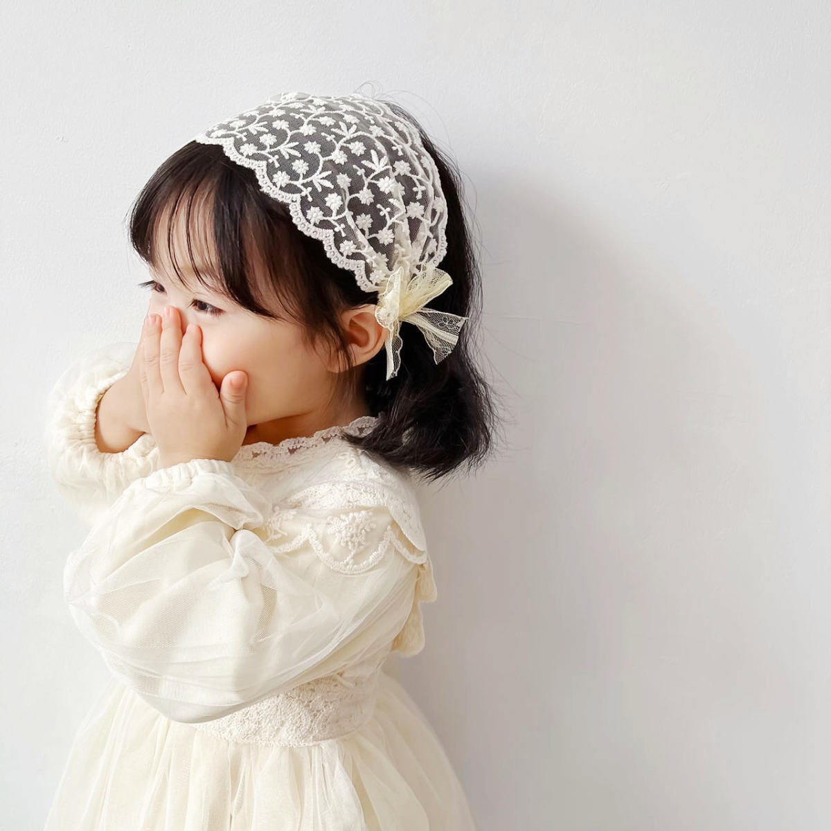 Wind Lace Children Flower Girl Hair Band Hair Accessories