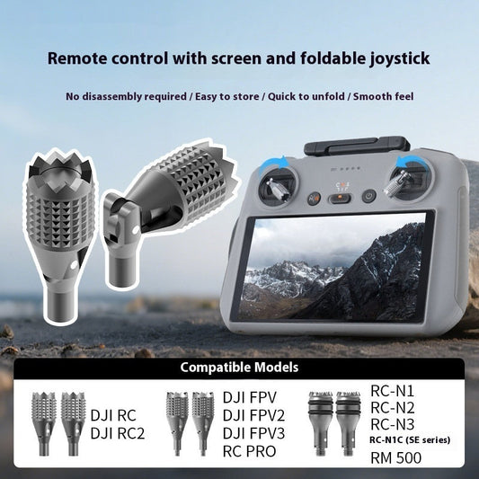 Folding Joystick Accessories With Screen Remote Control Telescopic Rocker