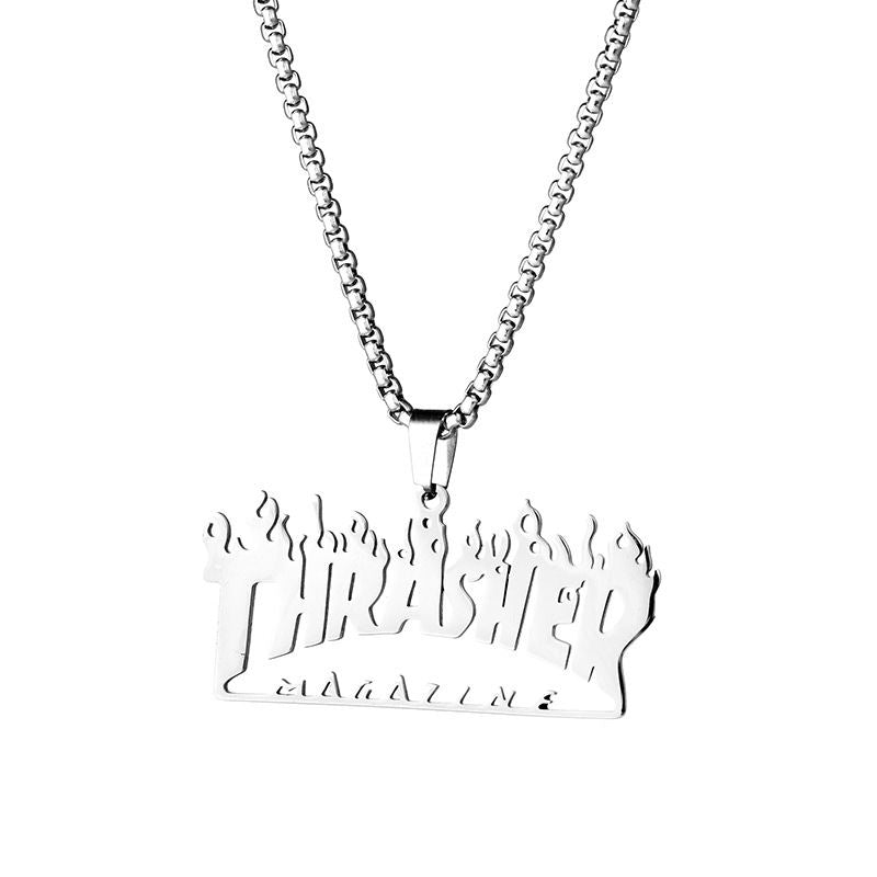 All-match Letter Hip-hop Necklace Trendy Street Pendant Accessories Pendant
