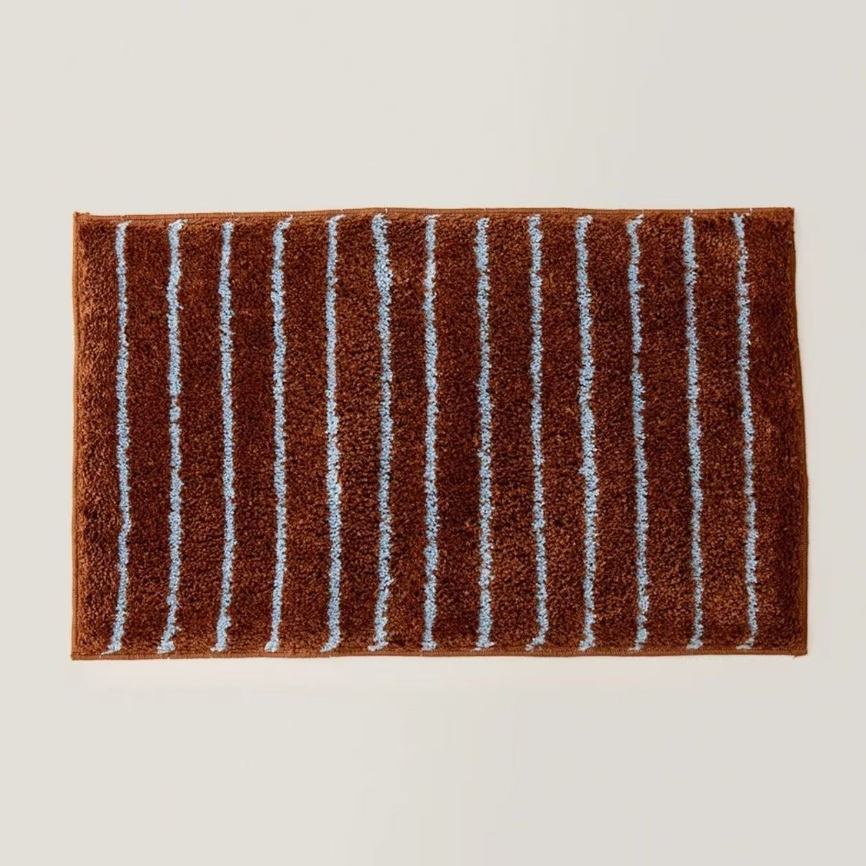 Simple Striped Absorbent Bath Mat For Home Use