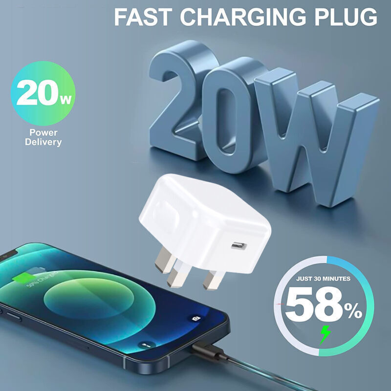 For I Phone 14 13 12 11 Pro Mini XR XS MAX Fast Charging USB-C PD Plug Charger Cable