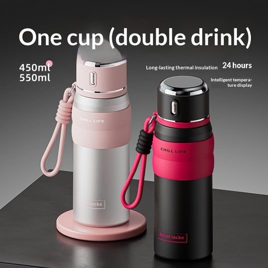 Stainless Steel Insulated Cup Vs Smart Temperature-display Portable Water Bottle