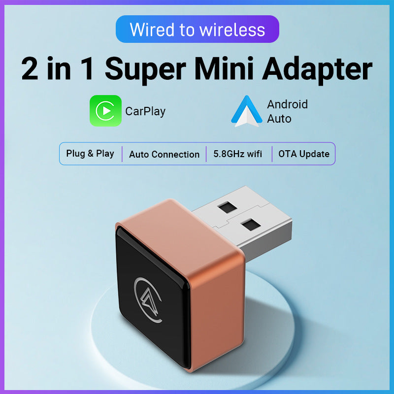 CarPlay Module 2-in-1 Smart Portable In-Car Connectivity Box