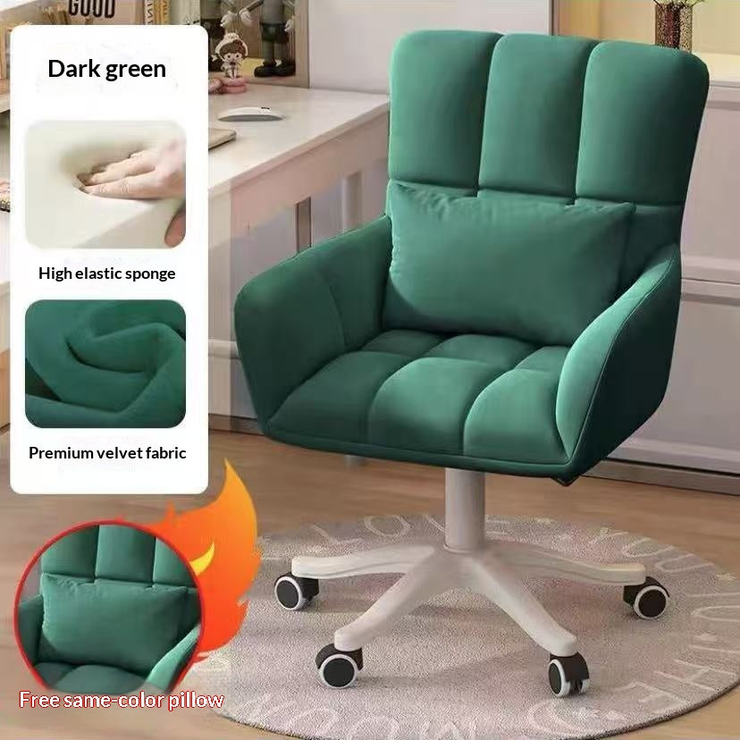 Elevating And Swiveling Makeup Chair With Backrest For The Bedroom