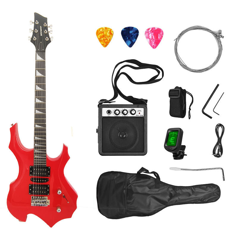 New Model Paired With A 24-fret Exotic Flame Electric Guitar