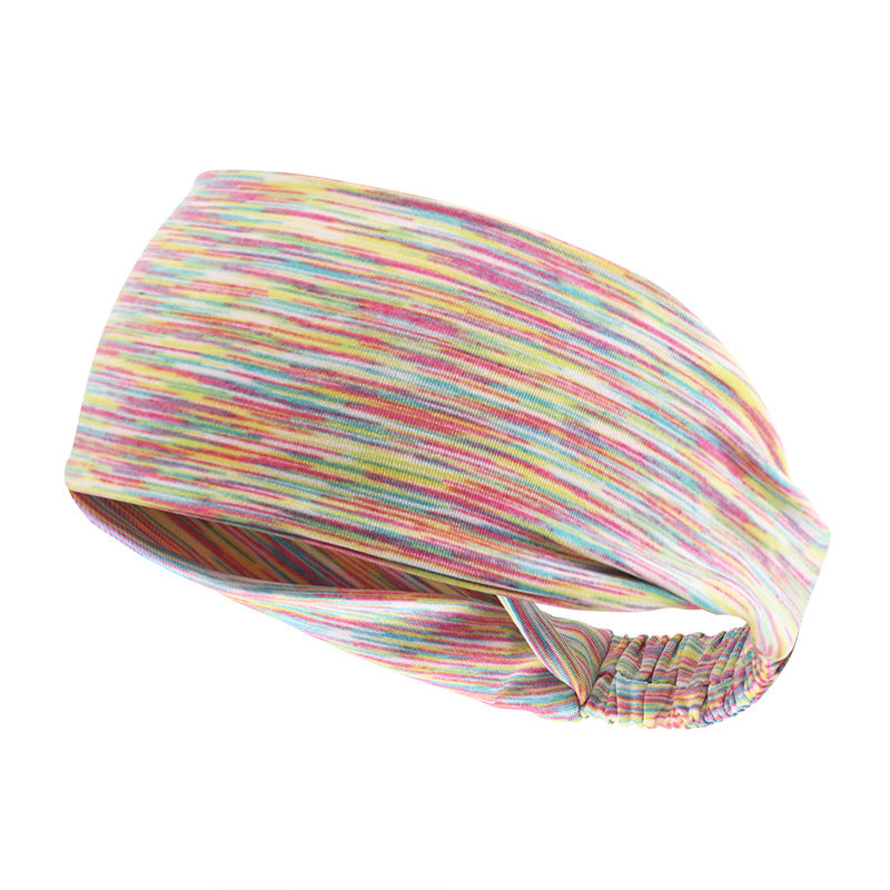 Wide Sweat-wicking Band For Sports Fitness, And Yoga