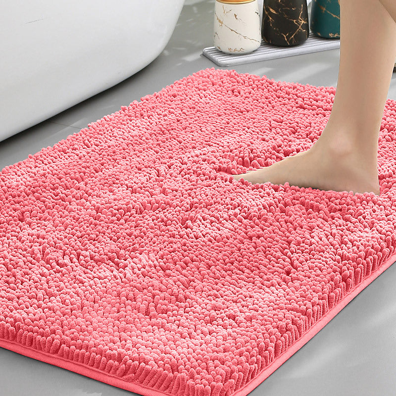 Bathroom Floor Mat, Bath Entrance Water-absorbent Carpet, Chenille Anti-slip Foot Pad