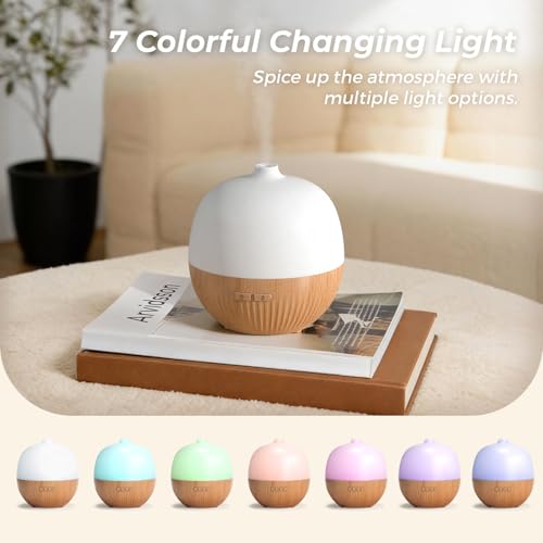 ARVIDSSON Essential Oil Diffuser, 100ml Small Aromatherapy Diffuser with Mood Light, Ultrasonic Oil Diffusers for Home, Mi...