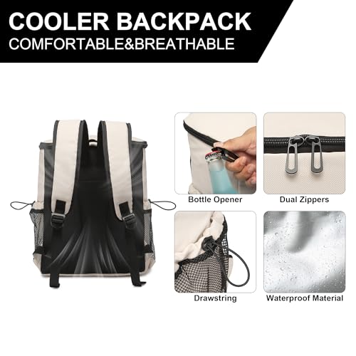 Backpack Cooler for Men and Women Insulated Waterproof Soft Lightweight Cooler Bag Leakproof 30 Cans Travel Camping Picnic...