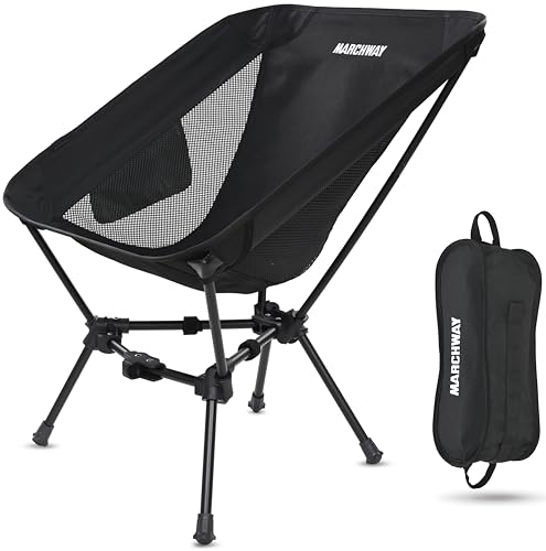 MARCHWAY Lightweight Folding Camping Chair, Portable Foldable Compact for Outdoor Camp, Travel, Beach, Picnic, Festival, H...