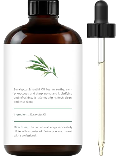 Handcraft Blends Eucalyptus Essential Oil – Huge 4 Fl Oz – 100% Pure and Natural – Premium Grade Essential Oil for Diffuse...