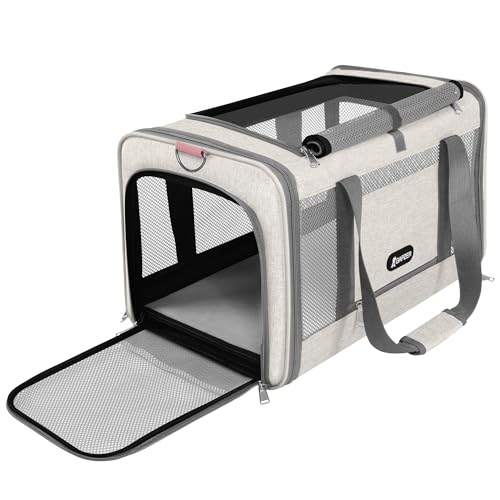 GAPZER Cat Carrier American Airline Approved 18x11x11, Top Opening Sturdy Soft Pet Carrying Bag See Through, Mini Dog Hard...