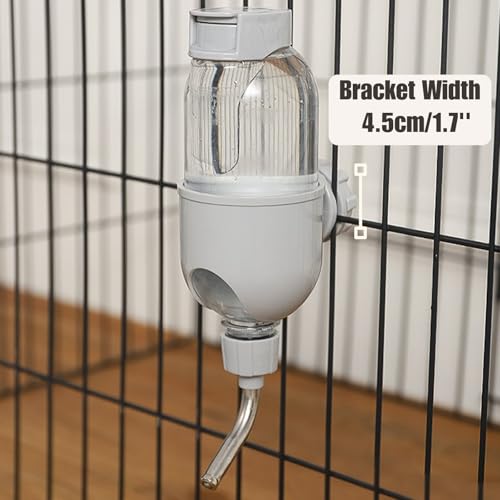 Pet Water Bottle for Cage Crate 17oz Non-Drip Water Dispenser for Small Animal Rabbit Bunny Guinea Pig Chinchilla Ferret S...