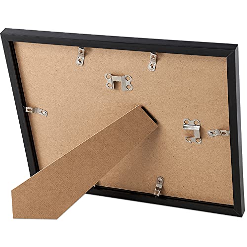 upsimples Certificate Frame with High Definition Glass, 8.5 by 11 Picture Diploma Document Frames for Wall and Tabletop, B...