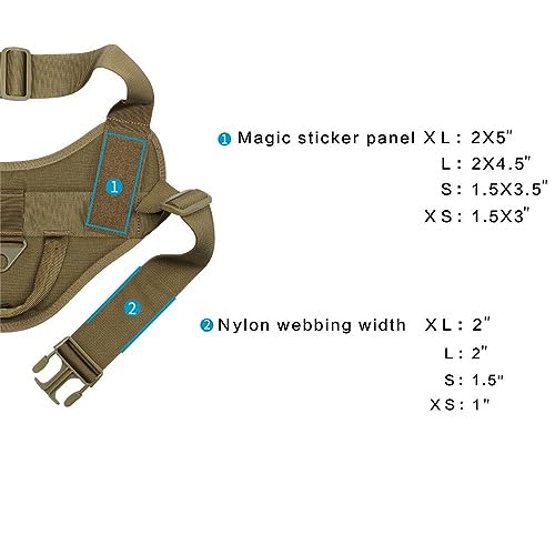 EXCELLENT ELITE SPANKER Tactical Dog Vest Training Military Patrol Service Dog Harness Easy Control Adjustable No-Pull Nyl...