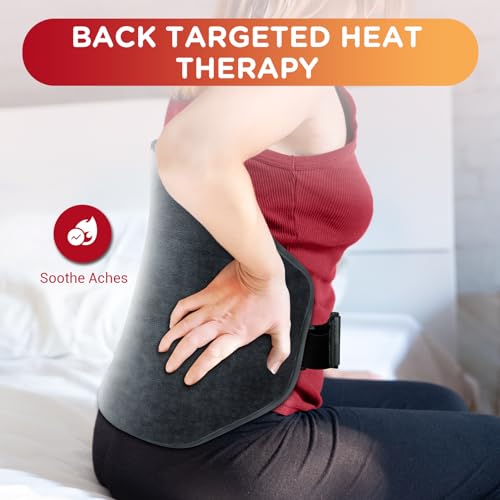 Heating Pad for Back, Comfytemp Mothers Day Gifts for Women Men Dad Mom, Large Electric Lower Back Heating Pad, FSA Eligib...