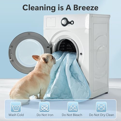 GASUR Cooling Mat for Dogs, Q-Max>0.5 Instant Temp Drop Dog Cooling Mats for Medium Dogs&Cats, Cooling Pad for Dog - Indoo...