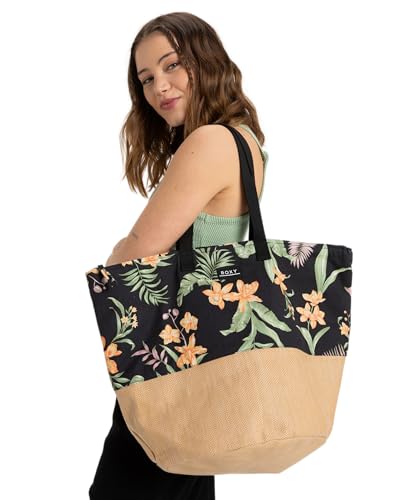 Roxy Women's Beach Tote Bag | Travel | Vacation | Straw | Lightweight | Breathable